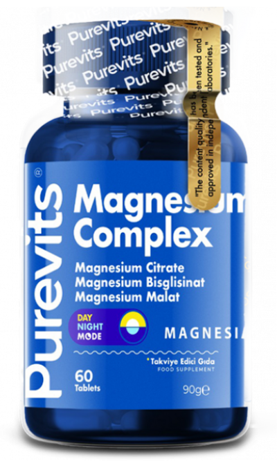 Magnezyum Complex - Sitrat - Bisglisinat – Malat 200 mg 